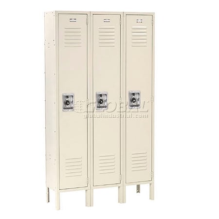 Global Industrial 36 in W, 12 D, 78 in H, Tan 968257TN